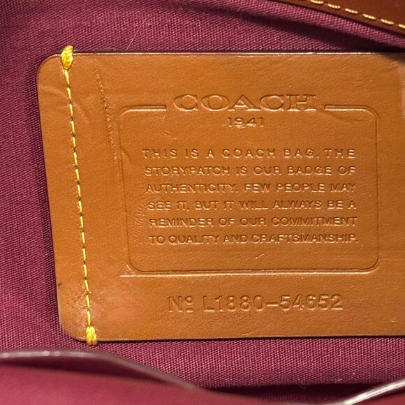 Coach 54652 Prairie Signature Riley Tan Rust Crossbody Bag - Picture 2 of 8